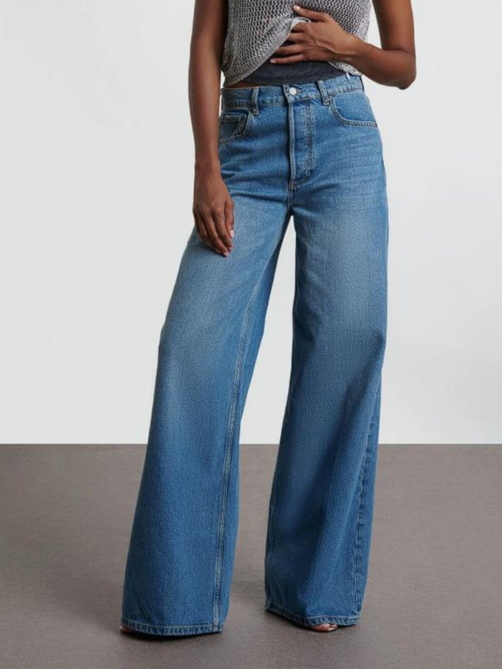 BOYISH Women's The Jovi Rio Bravo Wide Leg Jeans Size 25